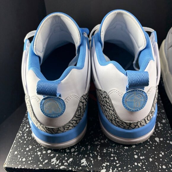 Air Jordan Spizike Low Sneaker Bundle White/University Blue & Grey/Yellow Size 1 - Picture 15 of 16